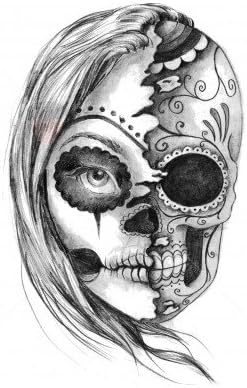 5 x Dead or Alive Skull - Temporary Tattoo by TempTatz
