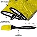 Super Flex Silicone Oven Mitt, Deluxe Quilted Liner, 1 Pair, Canary Yellow, Bonus Sauce Brush