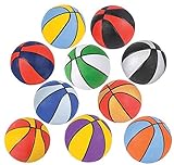 Rhode Island Novelty Assorted 7 Inch Mini Basketballs Set of 6 Colors May Vary
