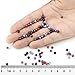 BEADNOVA Satin Pearls Beads for Crafts Tiny Loose Glass Imitation Pearls for Jewelry Making (4mm, 1000pcs, Multi Color)