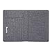 SimpacX Fabric Passport Holder Wallet Cover Case RFID Blocking Travel Wallet (gray)