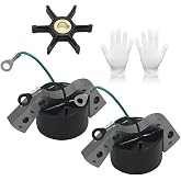 18-5181 Ignition Coil with 277181 Water Pump Impeller for Johnson | 0584477 584477 582995 580416 434424 18-3001,for Evinrude OMC Outboard Engine 1.5hp-40hp