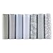 Gray Series Cotton Fabric Quilting Patchwork Fabric Fat Quarter Bundles Fabric for Sewing DIY Crafts Handmade Bags Pillows 40X50cm 7pcs/lot (As Picture Shown)
