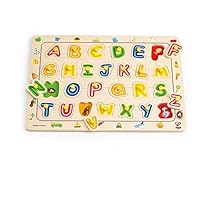 Hape ABC Matching Toddler Wooden Peg Puzzle