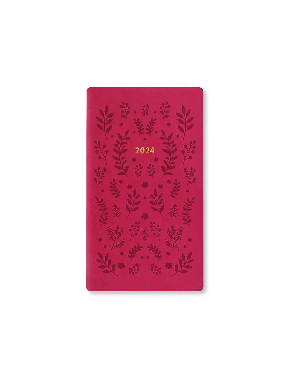 Letts Woodland Medium Pocket week to view 2024 diary - pink