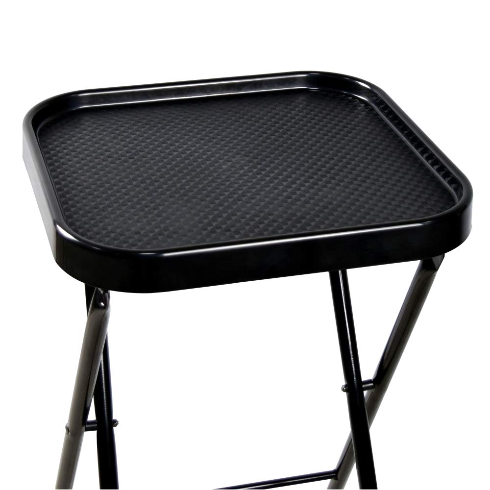 Folding Salon Tray, Salon Trolley, Salon Cart Tattoo Rolling Tray Station-Black: Electronics