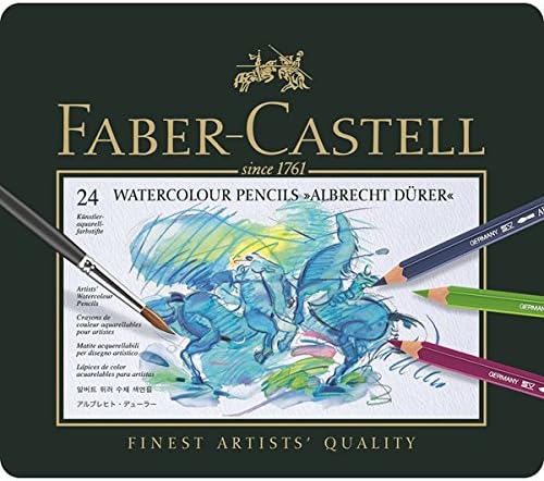 Faber-Castell Albrecht Dürer Multi 24pc (S) Colour Pencil - Colour Pencils (24 PCS) (S), Multi, Multicolour, Hexagonal