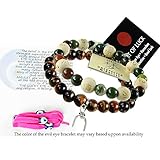 Zorbitz Inc. Bundle of 2 Karma Beads Bracelets Believed to Deliver Unexpected Miracles and Protection. Included 36