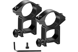 LONSEL 1'' Scope Rings, 2Pcs High Profile or 2Pcs Medium Profile 1 Inch Scope Mount Rings for Picatinny Rail