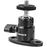 CAMVATE 1/4"-20 Mini Ball Head with Ceiling Mount for CCTV &amp; Video Mount