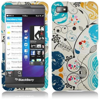 Hard Case Paisley Artwork Pattern Faceplate for Blackberry Z10 Unique Fun Cool Trendy Retro Indi Vintage Design by ThePhoneCovers