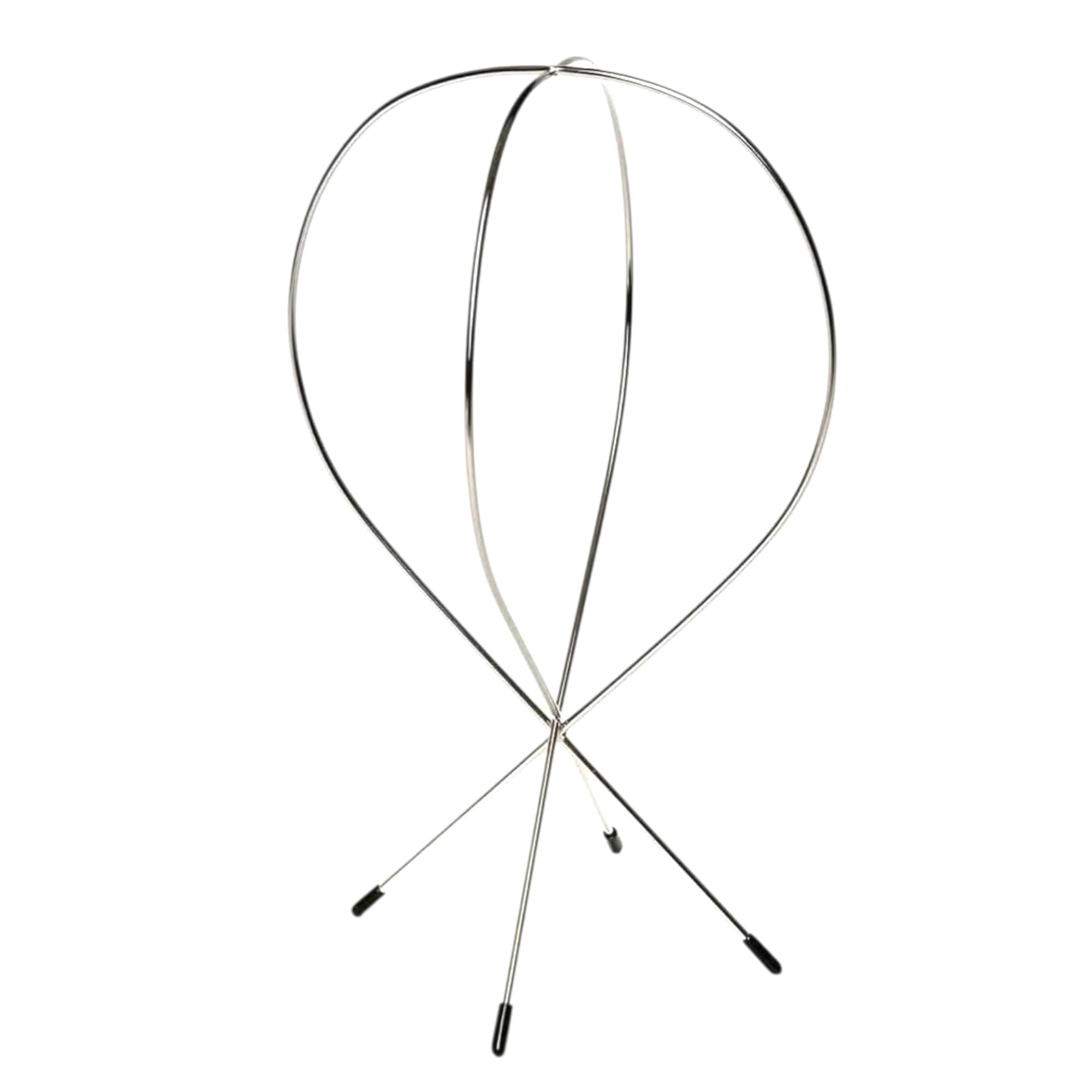 LUTTMANN® Wig Stand Metal Holder instead of Polystyrene Head for Wigs, Second Hair, Headphones, Hats, Caps, Hairpieces etc. Size 30 cm high x 17 cm wide