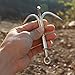 Cyfie Grappling Hook Grapnel Hook, 3-Claw Stainless Steel Tree Climbing Hook, Brunch Limb Retrieving Removal Hook EDC Tool