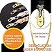 U7 Men Chunky Necklace 18KGP Stamp Hip Hop Jewelry Thick 9MM Wide 18K Yellow Gold Plated Snake Curb Chain - 24 Inch