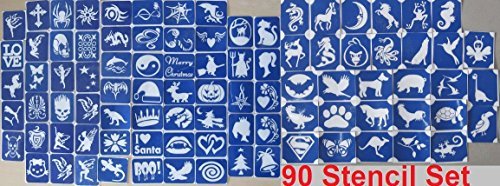 Glitter Tattoo Business Kit - 90 X Stencil Packs (One Use)