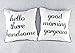 sweet dream Set of 2 Mr and Mrs Home Decor Black White Husband Wife Throw Pillow Cover Cushion Case - 18