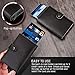 Wallets for Men - ID Theft Protection Series Premium Genuine Leather Slim Minimalist RFID Wallet with Credit Card Holder, ID Card Pocket and Additional Pockets for Cash