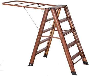 CYFLYJ Estante De Secado De Ropa Escalera De Aluminio Escalera De