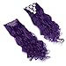 8PCS Clip in Hair Extensions Straight Wavy Curly Full Head Women Colorful Highlight Ombre Hairpiece -24