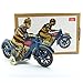 Retro Wind Up I-922 Motorcycle with Driver Clockwork Tin Toy Collectible Gifts