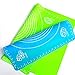 Xixihaha Silicone Baking Mat Pastry Rolling with Measurements 15.7''X19.7'' Reusable Non-Stick Silicone Baking Mat Set of 2（Blue&Green