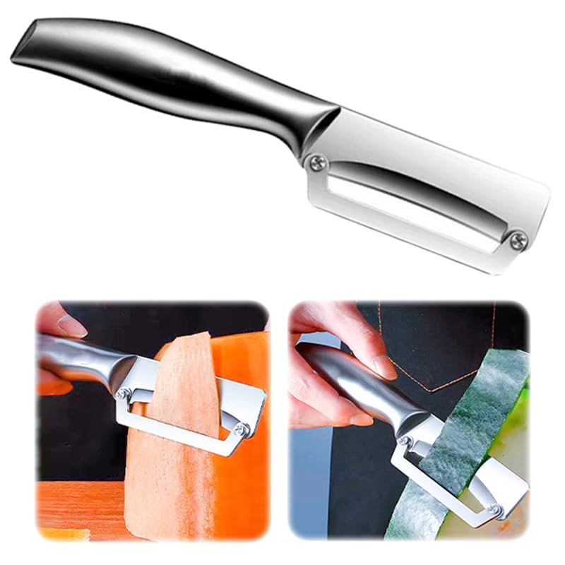 Photo 1 of 1 Pack Thick Vegetable Peeler - Sugarcane Pumpkin Peeling Knife - Ultra Sharp Stainless Steel Blades - Perfect Kitchen Peeler Effortlessly Peels Vegetables and Fruits (1 Pack)