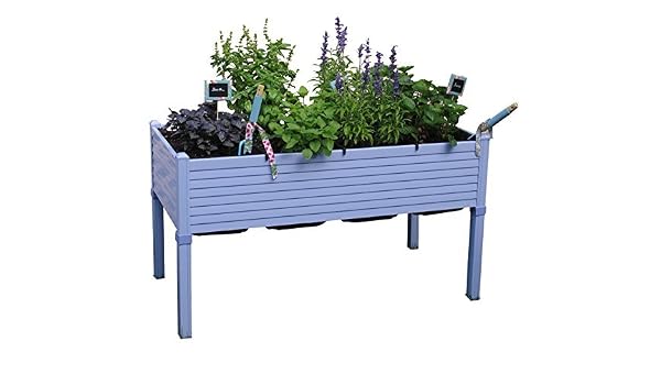 Huerto urbano GREENLAND de 120x60x75 cm. Para terraza/jardín ...