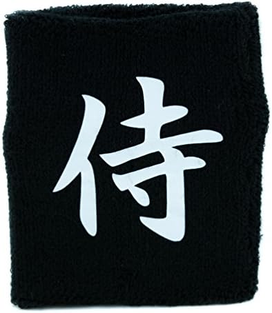 Samurai Warrior Wristband Sweatband Martial Arts Clothing Japanese Swordsman Anime
