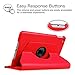 Fintie Rotating Case for iPad Mini 4-360 Degree Rotating Stand Case with Smart Cover Auto Sleep/Wake Feature for iPad Mini 4 (2015 Release), Red