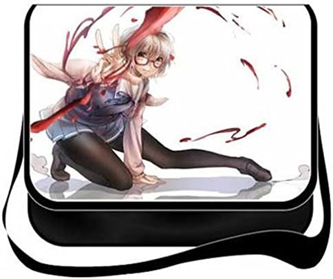 Bootores Kyoukai no Kanata Pattern Canvas Messenger Bag Shoulder School Bags -8