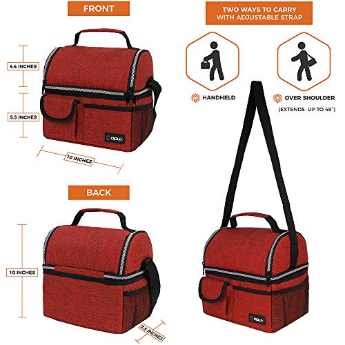 large lunch bolsa with shoulder strap