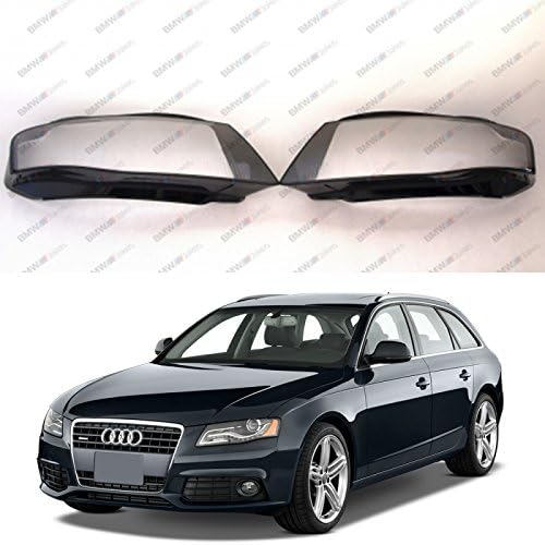 New Original Headlight Headlamp Lens Cover (PAIR) AUDI A4 B8 Pre LCI (08-11)