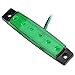 Partsam 5X 12V 6 LED Truck Bus Boat Car Trailer Side Marker Parking Light Lamp Green, 3.8
