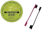 Ebin 24 Hour Edge Tamer Ultra Super Hold (1 Jar & 2 Edge Brushes) Combo