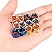 Longbeauty 6 Pair Stainless Steel Screwe Flesh Tunnel Expander Eer Plug Gauge Earlets 6 Colors 6MM
