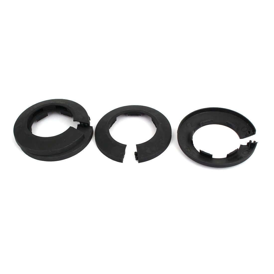 Sourcingmap 50mm Plastic Wall Flange Radiator Water Pipe Cover Black 4pcs