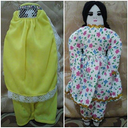 Afghan Ethnic Dolls Wearing a Yellow Burqa