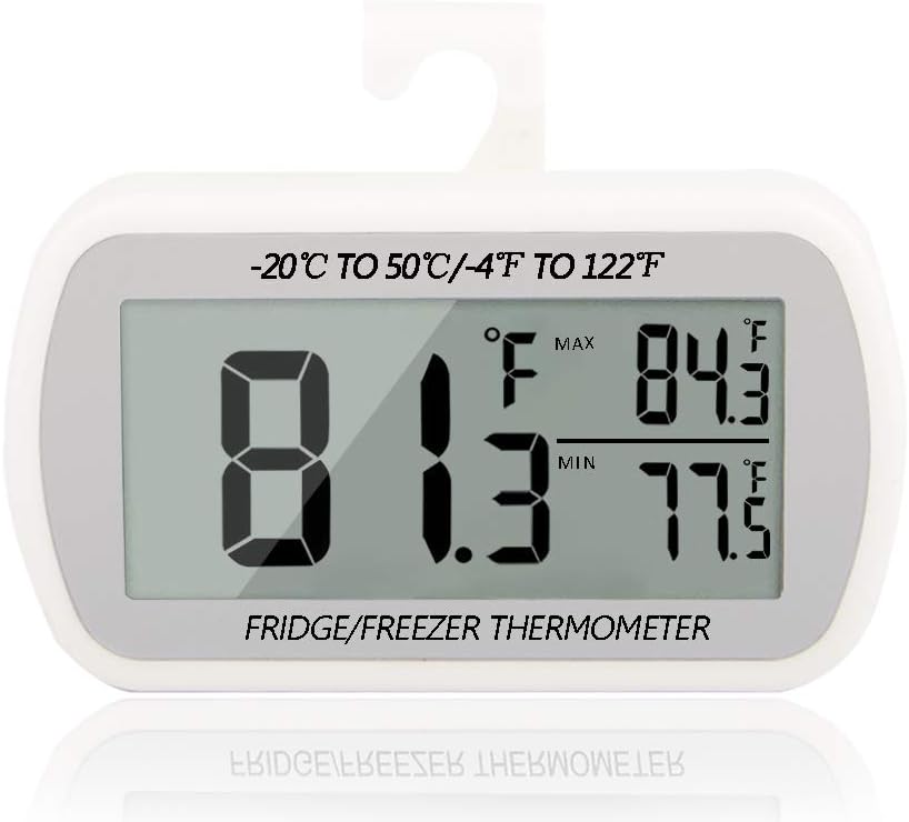 Fridge Thermometer Digital Freezer Refrigerator Room Thermometer Hanging