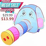 ihoven Kids Play Tent Crawl Tunnel and Ball Pit Set, Children and Kids Pop Up Play House for Boys, Girls, Babies and Toddlers with Zippered Storage Bag