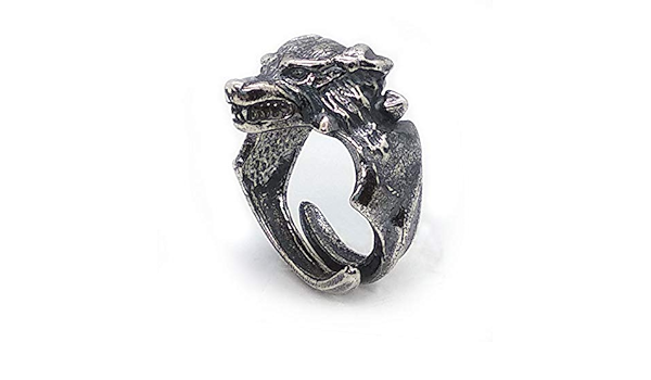 dog skull ring