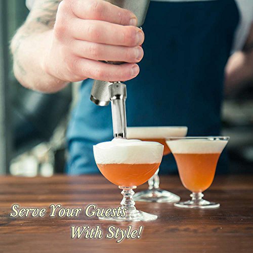 ZOEMO All Metal Steel Whipped Cream Dispenser 1 Quart Professional