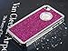Pandamimi Deluxe Hot Pink Chrome Bling Crystal Rhinestone Hard Case Skin Cover for Apple iPhone 4 4S 4G With Front and Back Screen protector and Pink Stylus