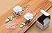 Stay Young 4PCS Beautiful Rose Flower Cabinet Knobs Dresser Cupboard Drawer knobs Pulls Handles Ceramic Knobs with Screw