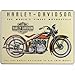 Harley-Davidson 74 Big Twin Tin Metal Sign 12.5 x 17 Inch 2010011