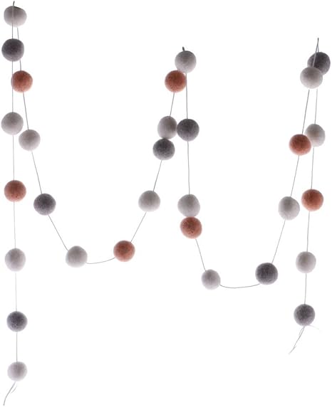 Amazon Co Jp アンチスカルドシャワーセット30ビーズ セットラブリーカラーウールフェルトボールポンポンガーランドストリングス手作り結婚式 誕生日パーティーベビーシャワー壁掛け装飾2m グレー ホワイト オラ ホーム キッチン