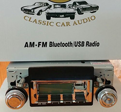 1973-1979 Ford Truck Bluetooth enabled High power AM/FM Stereo Radio KHE300 USB Flash, Aux, Mini SD Inputs