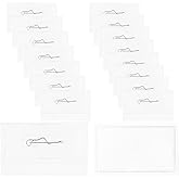 JIEYAO 15 Pcs Pin Style Name Badge Holders, Clear Plastic ID Tag Holder with Safety Pin Horizontal Name Tags with 20 Inserts for Conference Seminar Event Meeting