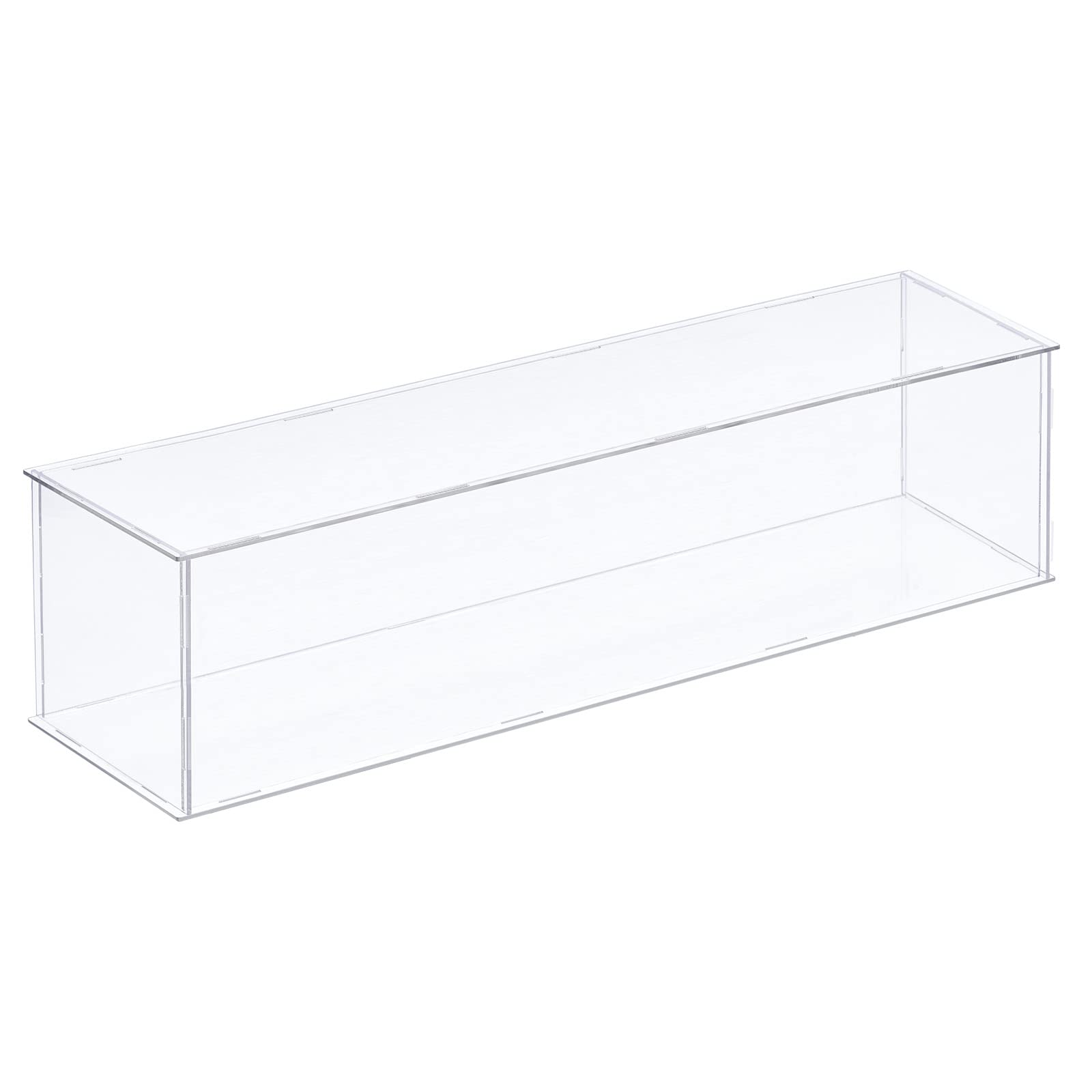 Photo 1 of MECCANIXITY Acrylic Display Case Plastic Box Clear Assemble Dustproof Showcase 16x4.3x4.1 Inch for Collectibles Items