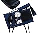 McKesson Aneroid Sphygmomanometer, Blood Pressure with Cuff, Navy, Adult Medium, 1 Count