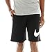 Nike Men's Exploded Swoosh Club Short, Black/White, Large